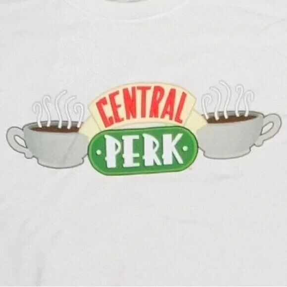 Ripple Junction Central Perk Friends Show White T-Shirt Unisex Extra Large New - Picture 1 of 4